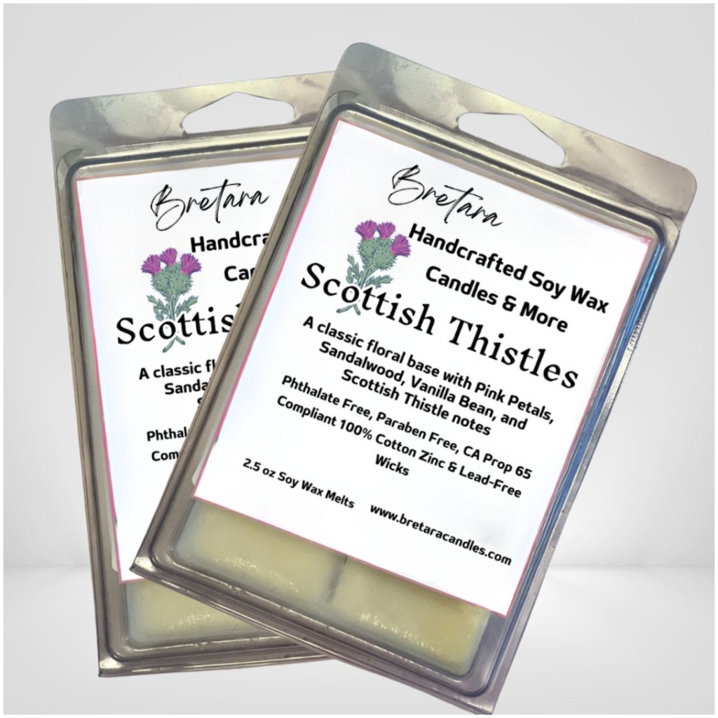 Scottish Thistles Soy Wax Candles and Melts - Image 2