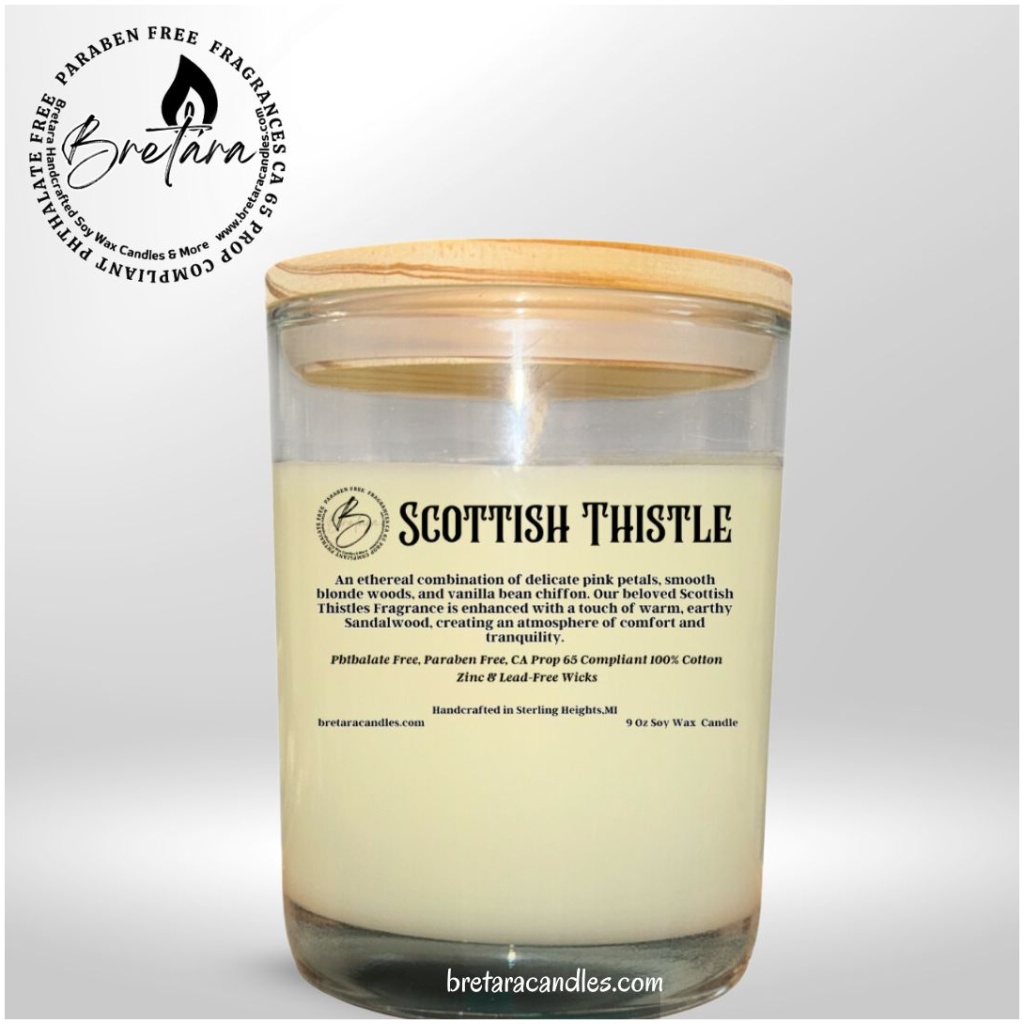 Scottish Thistles Soy Wax Candles and Melts - Image 4