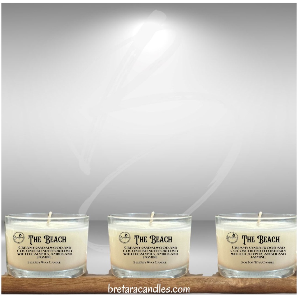 The Beach -Eucalyptus & Sandalwood Scented Soy Wax Candles & Melts - Image 6