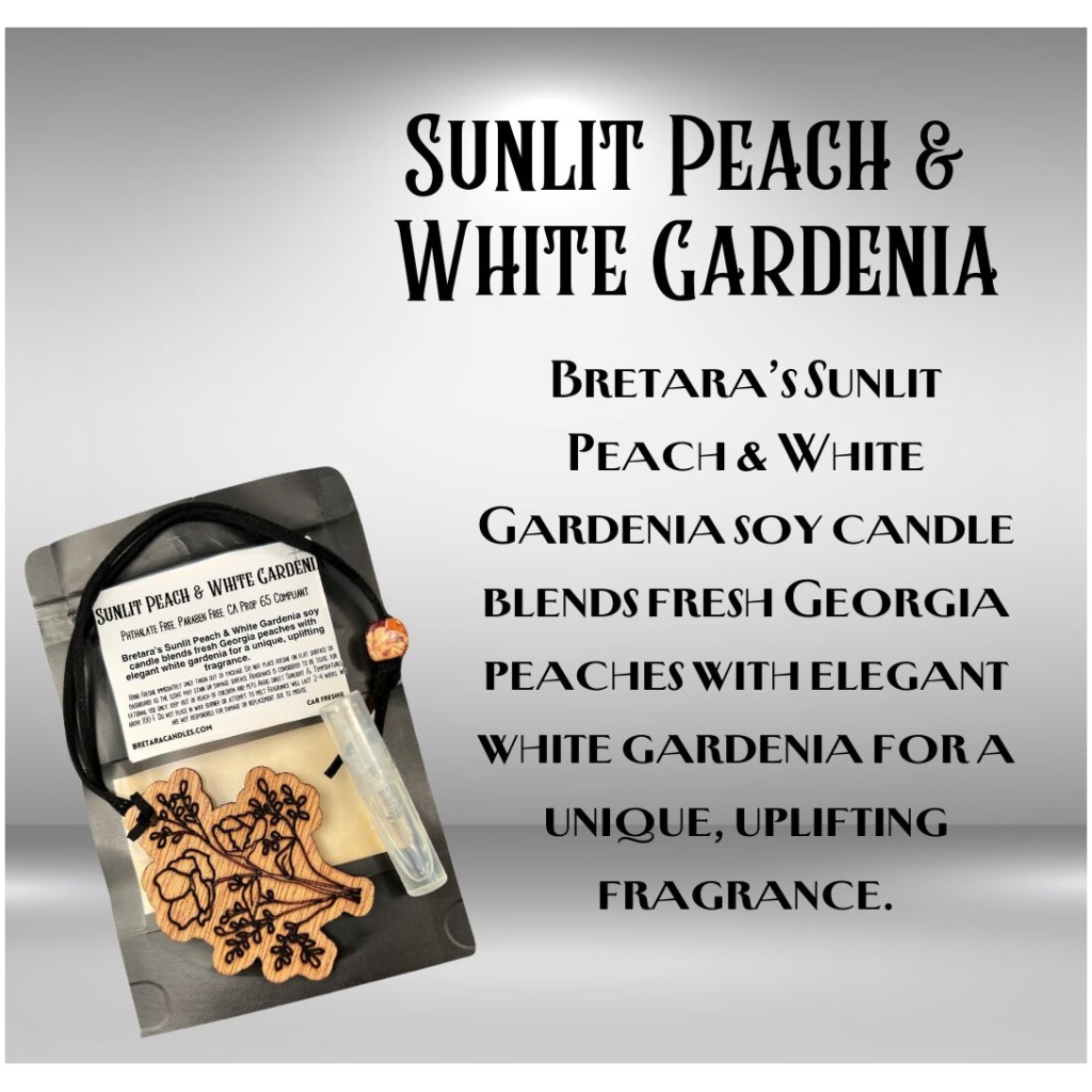 Sunlit Peach & White Gardenias Soy Wax Candles & Melts - Image 5